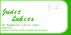 judit lukics business card